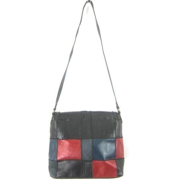 Vintage patchwork faux leather bag - Picture 5 of 7